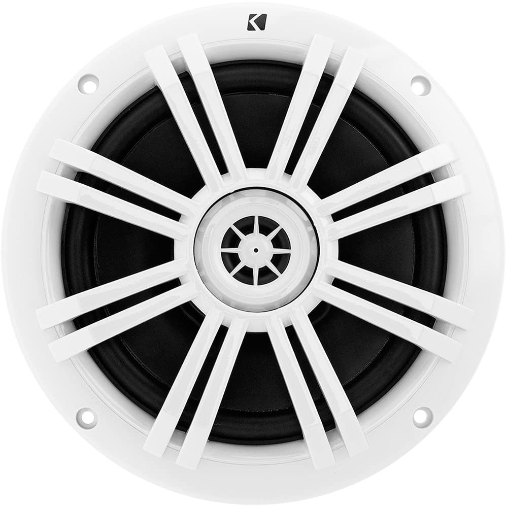KICKER 41BKM604W 6-1/2" KM Series 2-Way Marine Speaker White - Price is per Single Unit (1 Speaker)