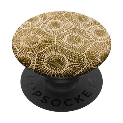 Cool Petoskey Stone Rocks Pattern Design Background Gift PopSockets Grip and Stand for Phones and Tablets