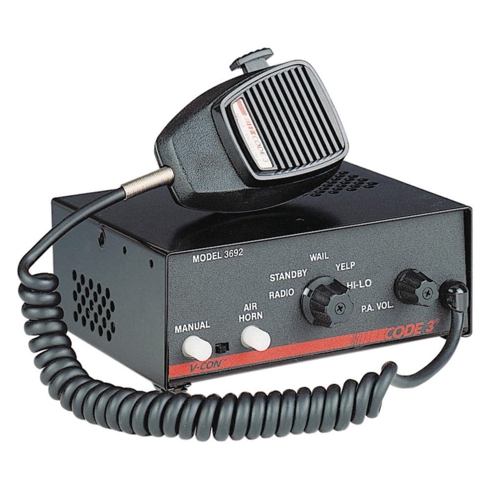 Code 3 / ECCO Safety Group - 3692S - CODE 3 Automotive Siren System: Emergency Siren, 12V DC, 1, 675 Hz Max Freq, 625 Hz