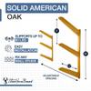 StoreYourBoard Timber Snowboard Wall Rack, Indoor Storage, Solid Natural Wood (3 Boards) view 4