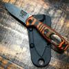 ESEE Xancudo S35V Fixed Blade Knife with Black Sheath, Outdoor Knife with 3D Contoured Handle, Made in USA (Orange/Black G-10 w/Hole) view 2