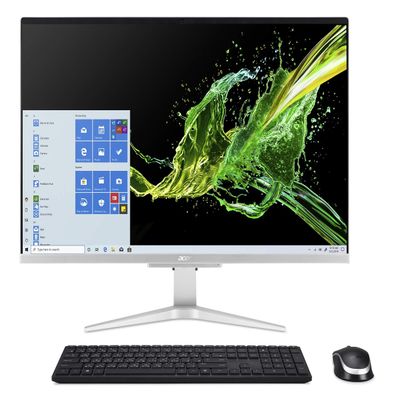 acer Aspire C27-962-UR11 AIO Desktop, 27" Full HD Display, 10th Gen Intel Core i5-1035G1, NVIDIA GeForce, MX130, 12GB DDR4, 512GB SSD, 802.11ac WiFi, Wireless Keyboard and Mouse, Windows 10 Home