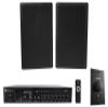 Rockville RCS80-1 Bundle: 60W 70V/100V Commercial Amplifier/Bluetooth Receiver (80W 4, 70W 8), (2) RockSlim 70B 5.25" 70V Wall Speakers 4W/8W, VOL70100 100W 70V Volume Control, 4-Items view 1