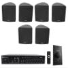 Rockville Commercial Bundle: (3) Cube 70v Black 3.5" Swivel Speakers, RCS80-1 60-Watt 70v Amplifier with Bluetooth, VOL70100 100-Watt Wall Controller, 5-Items view 1