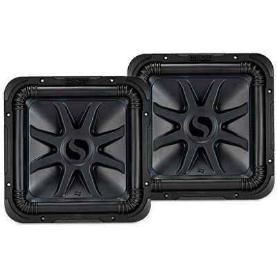 Kicker 44L7S122 Solo-Baric 12 Subwoofer Square L7 Dual 2 Ohm Sub - Refurbished