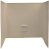 Lippert Replacement 27 x 54 x 58" Almond Bathtub Wall Surround with Scratch-Resistant ABS Acrylic for RVs, Manufactured Homes, Travel Trailers, 5th Wheels, Motorhomes - AUW27STD-SPK view 1