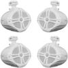 Rockville (4) RWB90W White 8" 300w Marine Wakeboard 360 Swivel Tower Speakers view 1