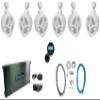 Rockville (6) RWB70W White 6.5" Marine Wakeboard Swivel Speakers+Amp+Receiver view 1
