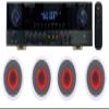 Rockville Bluetooth Amplifier+4 6.5" LED Ceiling Speakers 4 Restaurant/Bar/Cafe view 1