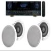 Rockville SINGMIX 5 Bluetooth Home Amplifier Receiver+(4) 8" Ceiling Speakers view 1