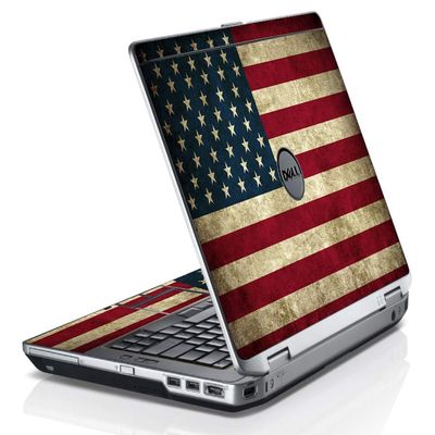 LidStyles Vinyl Protection Skin Kit Decal Sticker Compatible with Dell Latitude E6420 (American Flag)