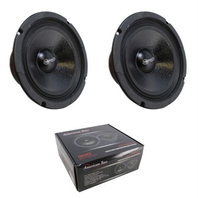 2 x 6.5 Midrange Midbass Speaker600W 8 Ohm American Bass SQ-65CB-X