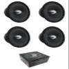 4 x 6.5 Midrange Bullet Speaker 1200W 8 Ohm Pro Car Audio American Bass SQ-6B view 1