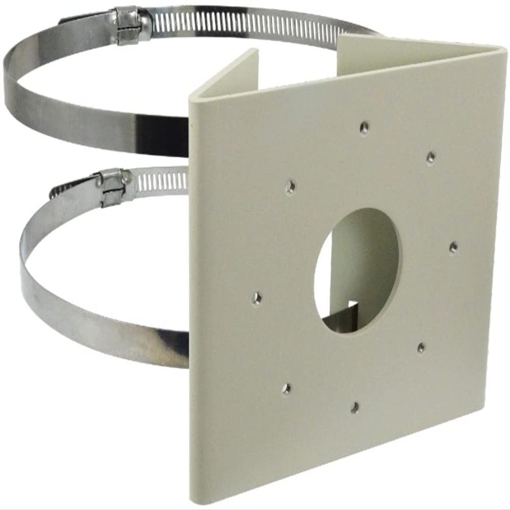 ACTi PMAX-0517 Indoor/Outdoor Pole Mount, Warm Gray For use with A44, A45, A46, A48, A413 and A421 Zoom Bullet Cameras; Supported Pole Range 3.25" ~ 7"; Made of Aluminum