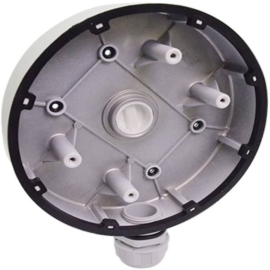 ACTi PMAX-0722 Junction Box, White For use with A811, A813 and A818 Outdoor Zoom Dome Cameras; Made of Aluminum