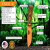 ESEE-4 1095 Carbon Steel, Black Sheath (Orange Blade, Orange/Black G10 3D Handle) view 2