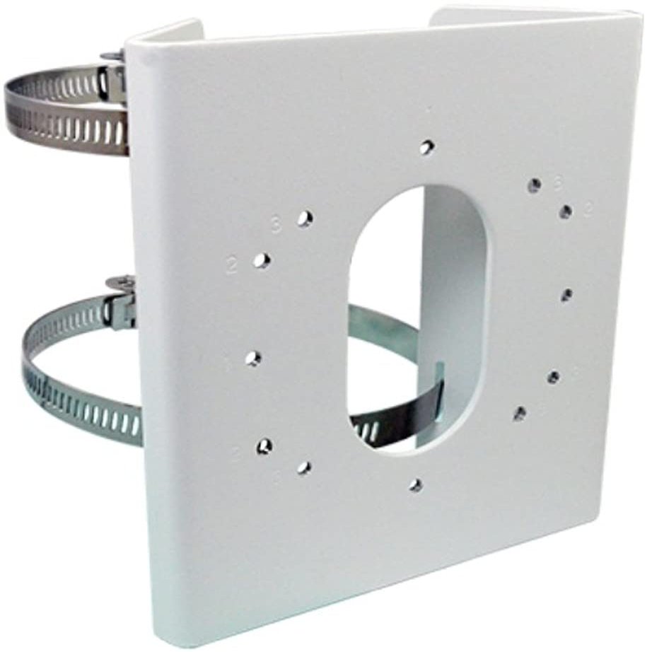 ACTi PMAX-0524 Pole Mount, White For use with A421, A44, A45, A46, A48, A416, A418, VMGB-351, VMGB-352 and B419-P2 Zoom Bullet Cameras; Supported Pole Range 2.64" ~ 5"; Made of Stainless Steel