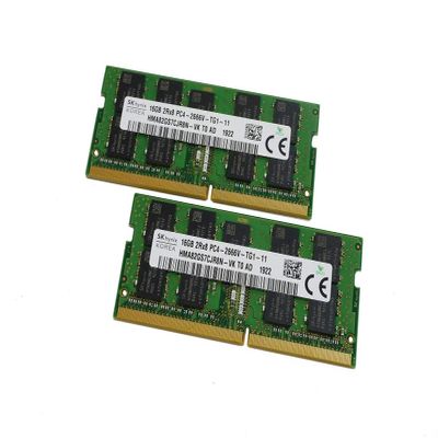 New OEM HMA82GS7CJR8N-VK 32GB (2X16GB) PC4-21300 DDR4-2666MHz ECC Unbuffered CL19 260-Pin SoDimm 1.2V Dual Rank Memory Module