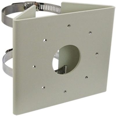 ACTi PMAX-0518 Pole Mount, White for use with A44, A45, A46, A48, A413 and A421 Zoom Bullet Cameras; Supported Pole Range 2" ~ 3"