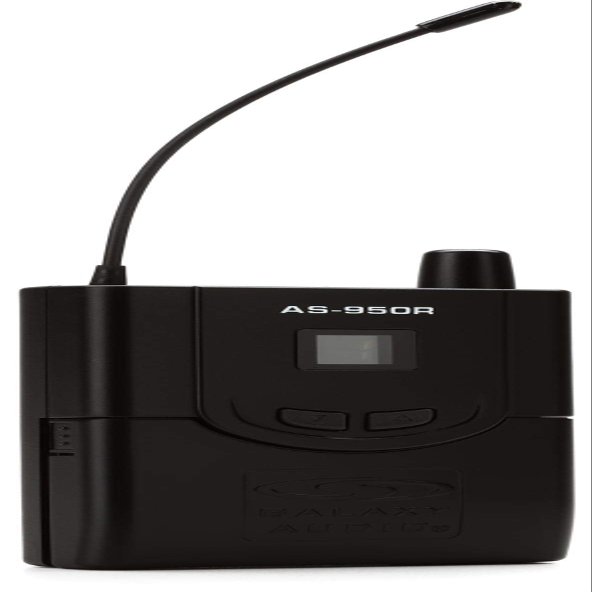 Galaxy Audio AS-950R Wireless in-Ear Monitor Receiver (470-494 MHz),Black