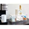 iDesign XL Tea Bag Organizer for Counter, 4-Section Clear Stackable Tea Storage Drawer for Cabinet view 2