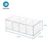 iDesign XL Tea Bag Organizer for Counter, 4-Section Clear Stackable Tea Storage Drawer for Cabinet view 3