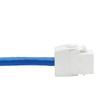 Tripp Lite Cat6 Keystone Jack Cable Assembly, Unshielded Ethernet Extension Network Cable, PoE+, RJ45 M/F, 18 in, Blue (N237-F18N-WHSH) view 4