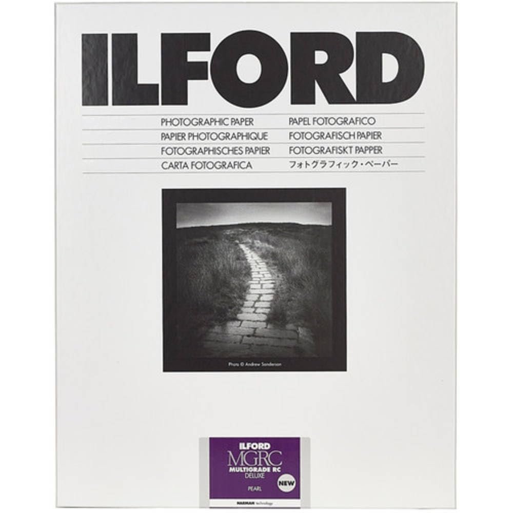 Ilford Multigrade V RC Deluxe Pearl Surface Black & White Photo Paper, 190gsm, 8x10, 50 Sheets