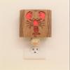 Lobster Night Light, Vermont Lamps Night Light, Hand Made, Wooden, Lobster, Ideal for Bedroom, Hallway, Baby's Room, Bathroom, Nursery, Long Lasting LED Bulb view 1