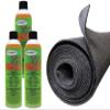 Polymat 10ft x 45" Charcoal+ 3 777LV CANS Spray Glue Multipurpose Mat use comp w/Carpeting Subwoofers DIY Projects Shelf Lining Toolbox Lockbox Closet mat Cat Dog Pet Food Area School Classroom view 1