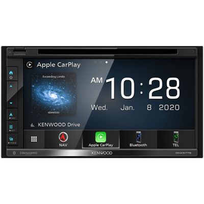 Kenwood DNX577S 6.8" DVD Car Stereo, Garmin Navigation Built in, Inrix Traffic Service, CarPlay and Android Auto, Bluetooth, Four Camera Inputs