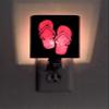Flip Flops Night Light, Vermont Lamps Night Light, Hand Made, Wooden, Pink Flip Flops, Ideal for Bedroom, Hallway, Baby's Room, Bathroom, Nursery, Long Lasting LED Bulb view 3