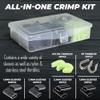 Rite Angler Crimp Kit - 401-Piece Fishing Line Crimp Sleeves, Nylon & Stainless Steel Thimbles for Saltwater & Freshwater Fishing Crimping Tool  Includes 1.3mm, 1.6mm, 1.9mm & 2.2mm Sizes view 3