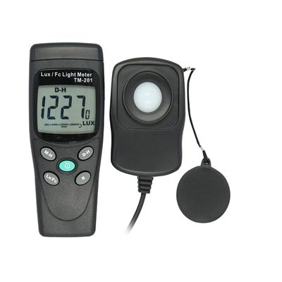 TM-201 Digital Illumination Meter Illuminance Brightness Flashlight Measuring Fixture
