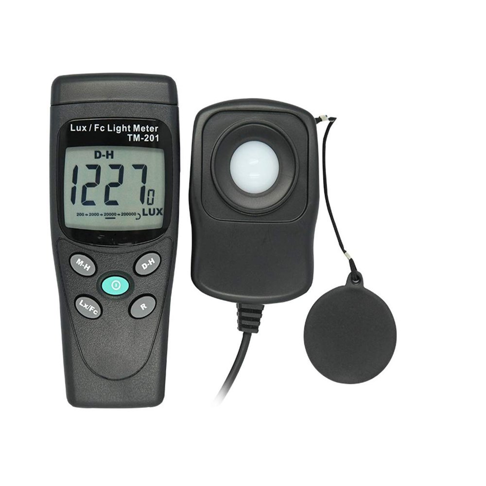 TM-201 Digital Illumination Meter Illuminance Brightness Flashlight Measuring Fixture