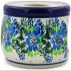 Polmedia Polish Pottery Heater - Wildflower Wreath Pattern Handmade in Boleslawiec Poland by Ceramika Artystyczna + Certificate of Authenticity view 2