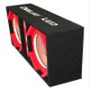 DEEJAY LED Two 10-in Woofers Plus Three Tweeters RED Empty Chuchera Speaker Enclosure - D10T3RED view 3