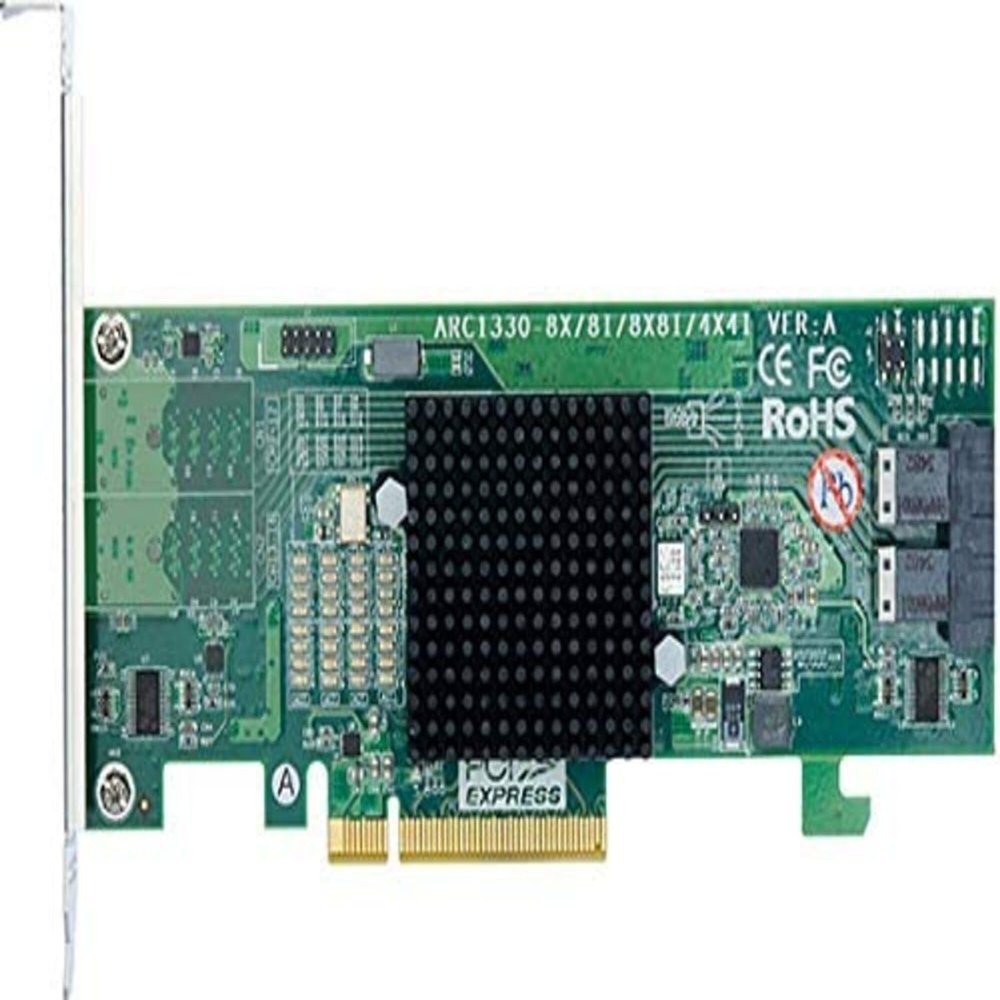 Areca ARC-1330-8I PCIe 3.0 12Gb/s SAS Host Adapters w/SFF-8643 Connector