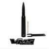 VMS RACING 50 CAL Caliber BLACK BULLET ANTENNA with ANTI-THEFT + COPPER COIL in Heavy Gauge CNC Machined Billet Aluminum Short Compatible with JEEP COMPASS view 1