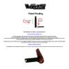 VMS RACING 50 CAL Caliber BLACK BULLET ANTENNA with ANTI-THEFT + COPPER COIL in Heavy Gauge CNC Machined Billet Aluminum Short Compatible with JEEP COMPASS view 2