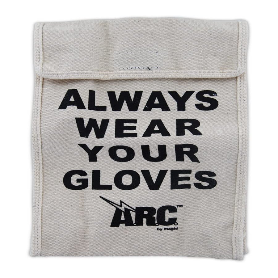 MAGID A.R.C. Cotton Twill Canvas Glove Bag for Rubber Insulating Electrical Gloves