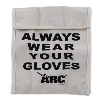 MAGID A.R.C. Cotton Twill Canvas Glove Bag for Rubber Insulating Electrical Gloves