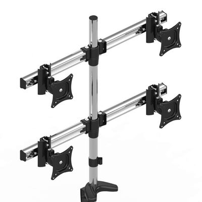 13-27" General 4Screen Monitor Holder Desktop Clamping Base Screen Rotary Desktop Retractable Wall Mount MD3004