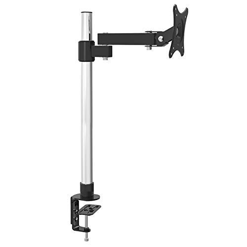 13"-24" LCD Screen Desktop TV Mount Monitor Holder Stainless Steel Rotary Lifting Retractable Table Clamping Mount (LC101-40)