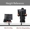 13"-24" LCD Screen Desktop TV Mount Monitor Holder Stainless Steel Rotary Lifting Retractable Table Clamping Mount (LC101-40) view 3