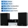 Philips Bluetooth Stereo System for Home with CD Player for Home, Wireless Streaming, MP3, USB, Audio in, FM Radio, 18W, Micro Music Sound System view 2