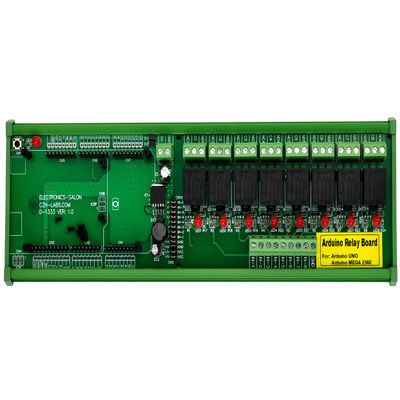 DIN Rail Mount 8 SPDT IoT Power Relay Module for Arduino MEGA2560 / UNO
