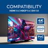 OREI 4K HDMI over Ethernet Extender Over CAT5/CAT6/CAT7, with IR Upto 164 Feet - Loop Out - 4K @ 30Hz 1080P Full HD Signal Distribution (EX-170C) view 4