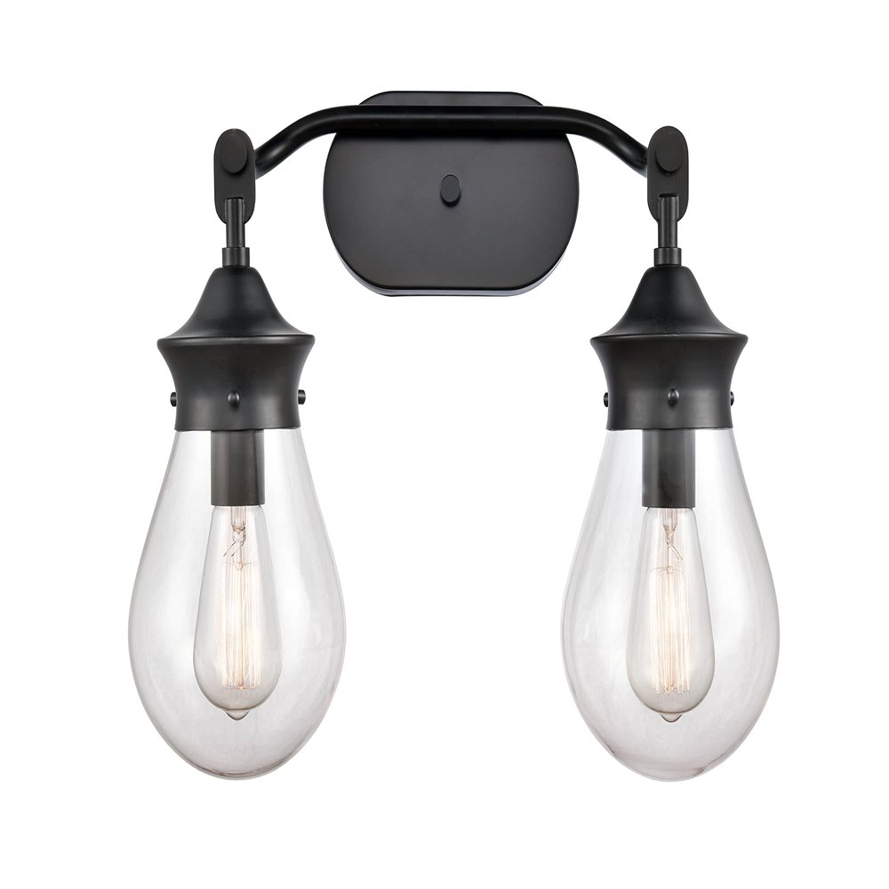 Innovations Lighting 414-2W-BK-6CL-LED Bare Bulb 1 Light Cord Set, Matte Black
