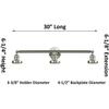 Innovations Lighting 205-SG-G302-LED Bare Bulb 1 Light Cord Set, Satin Gold view 2
